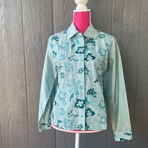 Van Heusen Women's Teal Button-Up Shirt